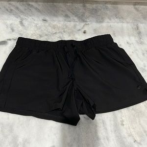 Black athletic shorts